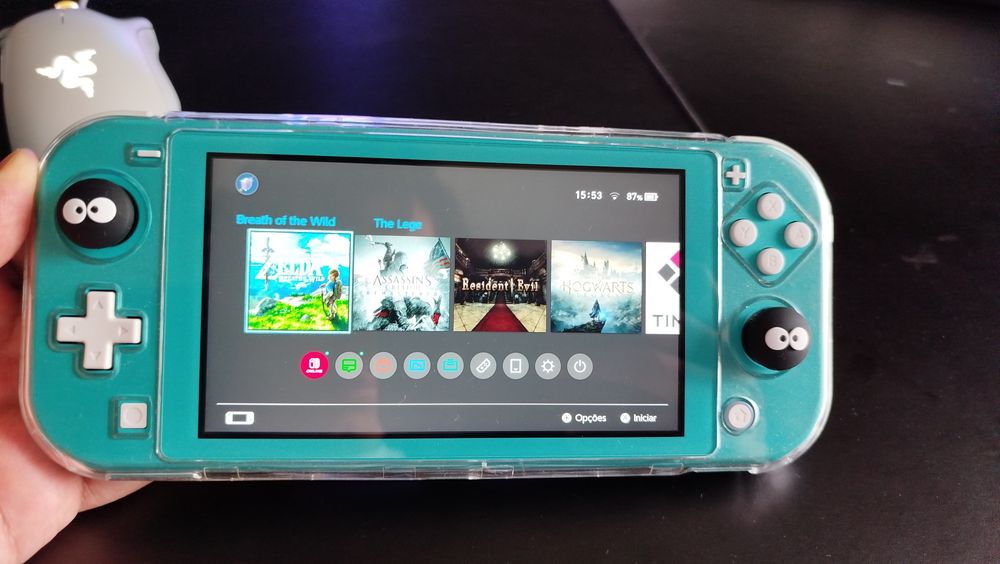 Nintendo switch lite desbloqueada 256gb