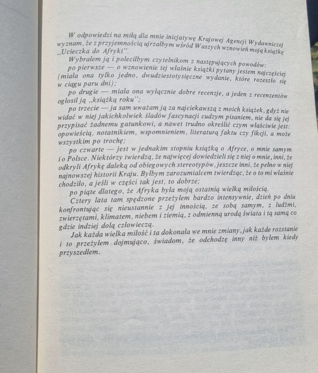 Ucieczka do Afryki Mirosław Żuławski