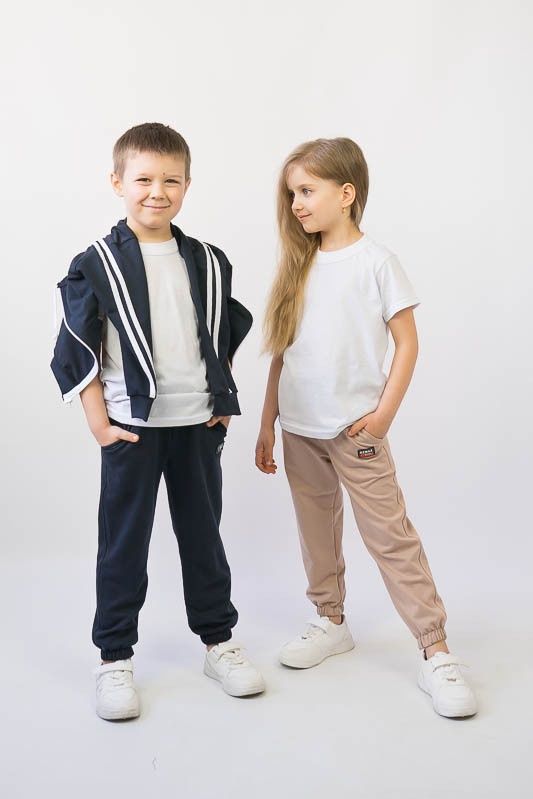Дитячі штанці двунитка для дівчинки для хлопчика