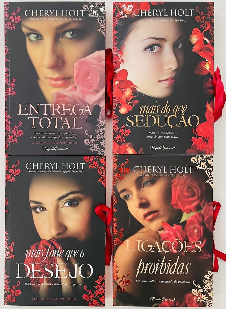 Lote 4 livros Cheryl Holt - excelente estado só lote