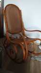 Fotel bujany rattanowy