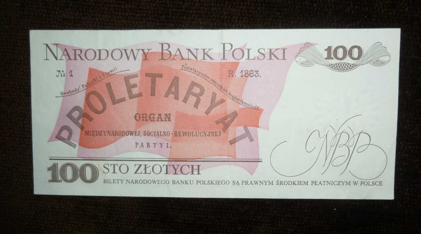 100 zł, 1988, Ludwik Waryński , seria TS