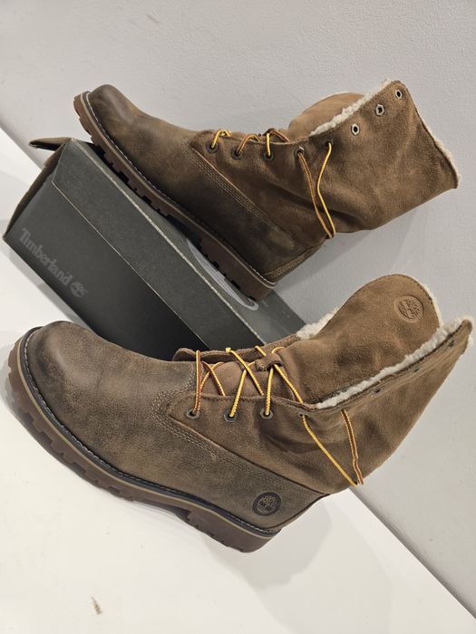 Oryginalne skórzane ocieplone Timberland najnowszy model Inch ShrlBoot