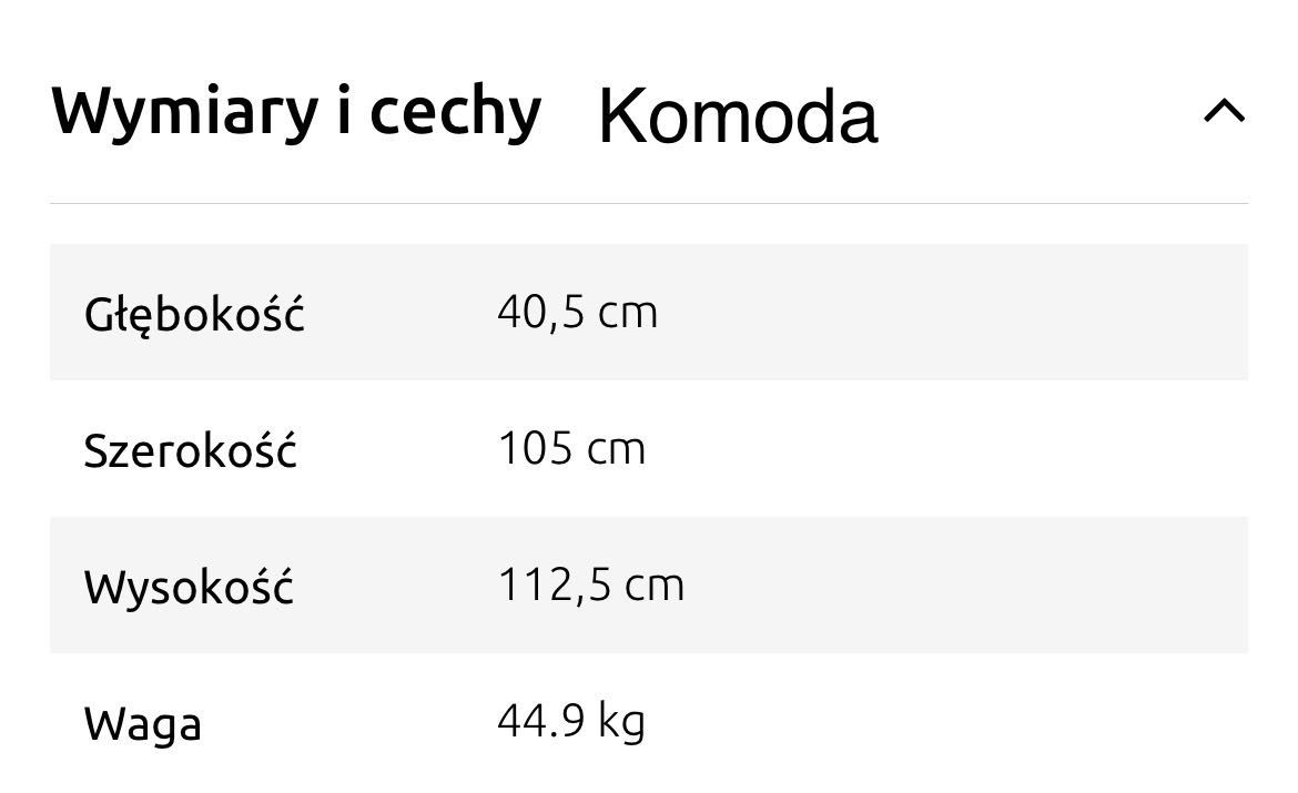 Sprzedam szafę oraz komodę