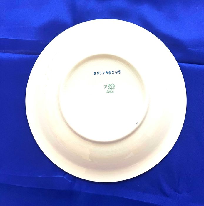 Винтажная фаянсовая тарелка БФЗ (Будянский завод), диаметр 27 см