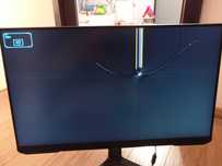 Monitor Samsung ls24ag gamingowy uszkodzony