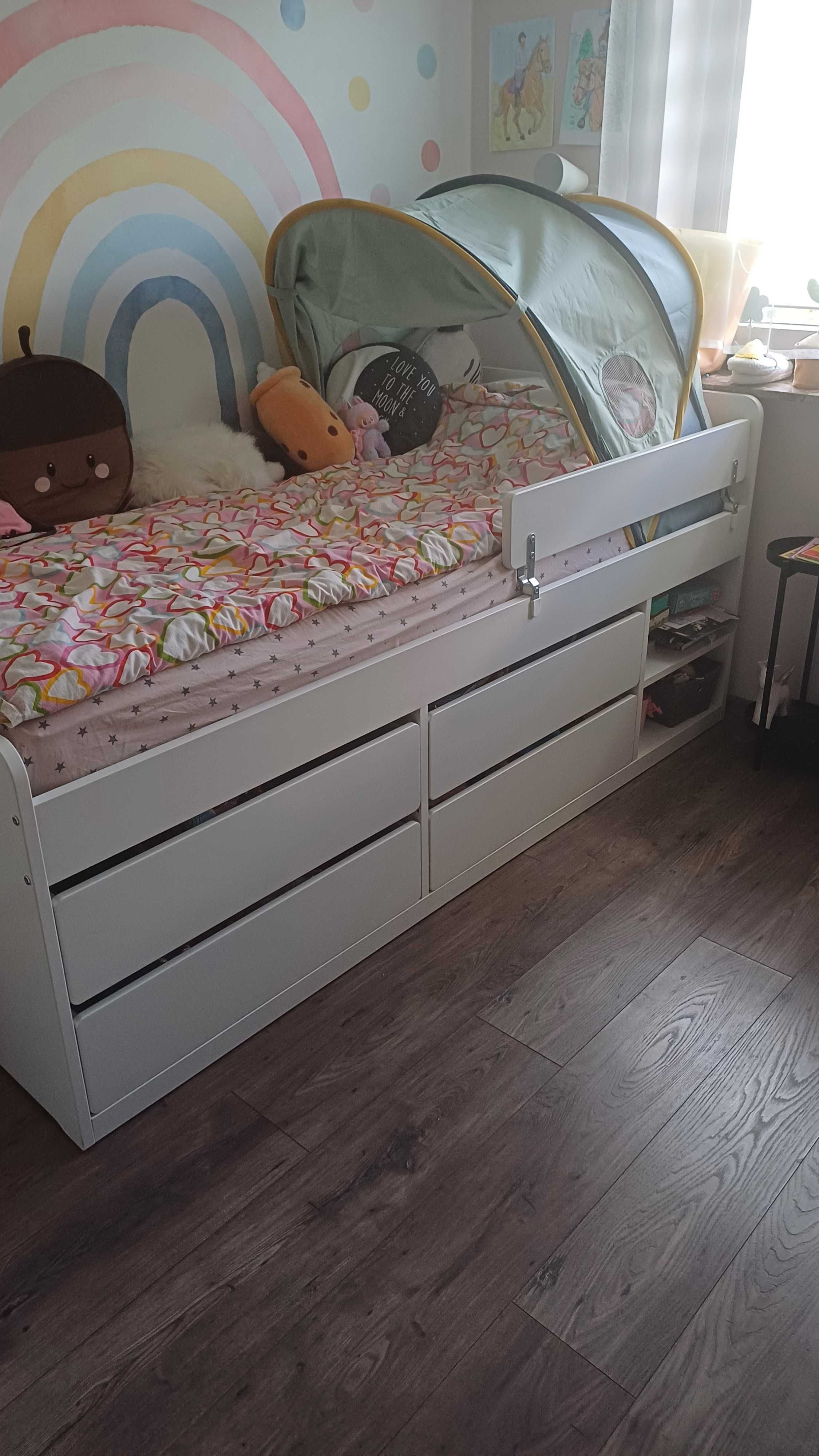 Łóżko Ikea Slakt z szufladami