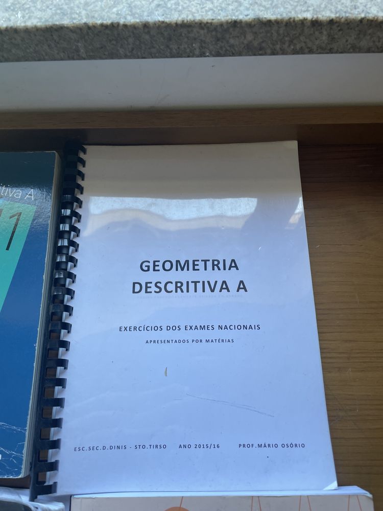Conjunto/unidade, livros geometria/fisica-quimica