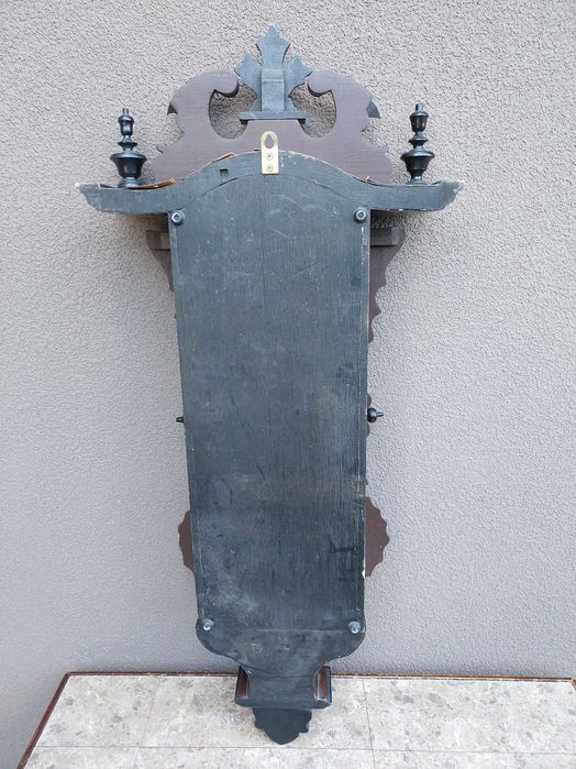 Duży zegar ścienny sprawny bogato zdobiony Korea film E140