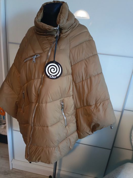 Piękna kurtka / ponczo jesienno zimowa r.M/L Nowa z metką