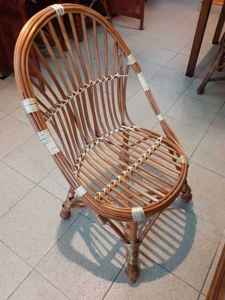 fotel wiklinowy muszla krzesło wiklinowe
