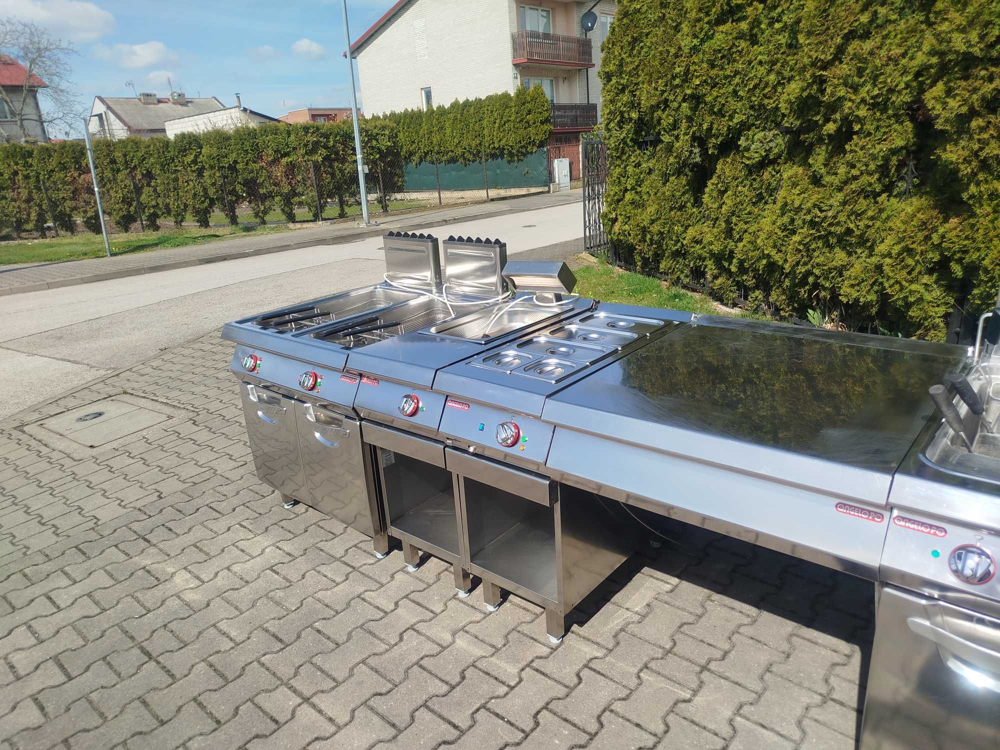 Frytkownica gazowa kuchnia grill makaroniarka patelnia bemar