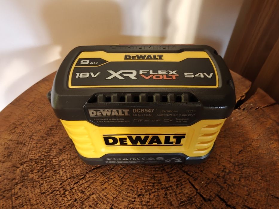Akumulator Bateria Li-Ion DeWalt Flexvolt 9Ah DCB547 18V/54V 9,0/3,0Ah
