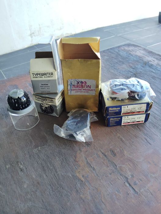 Cabeça e Fitas Maquina de Escrever