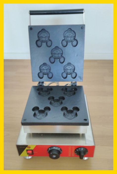 2 Máquinas Waffles (Mickey + Hello Kitty)  Lote Barato