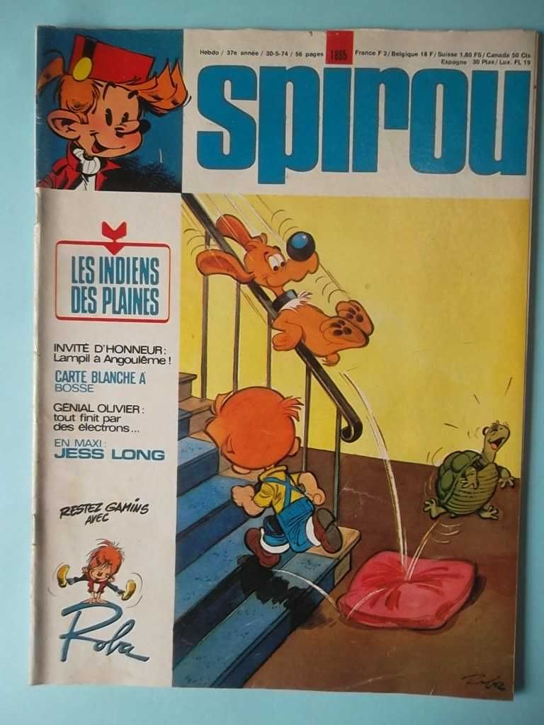 7 Revistas SPIROU com suplementos "Les Indiens..." por Daniel Dubois