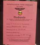 Myszowice Korfantów NSDAP 3 Rzesza dowód