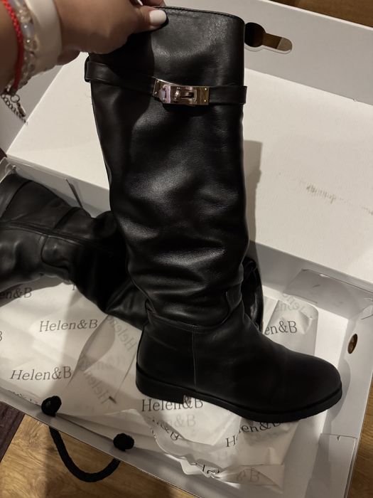 Зимні сапоги шкіра