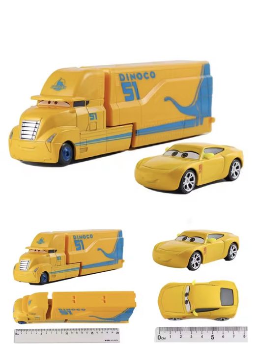 Набір з 2-х машинок з Cars Тачки Трейлер Мак Автовоз Блискавка МакКвін