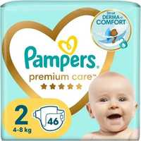 Подгузники Pampers premium care 2 (4-8кг) 46шт