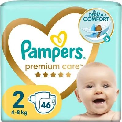 Подгузники Pampers premium care 2 (4-8кг) 46шт