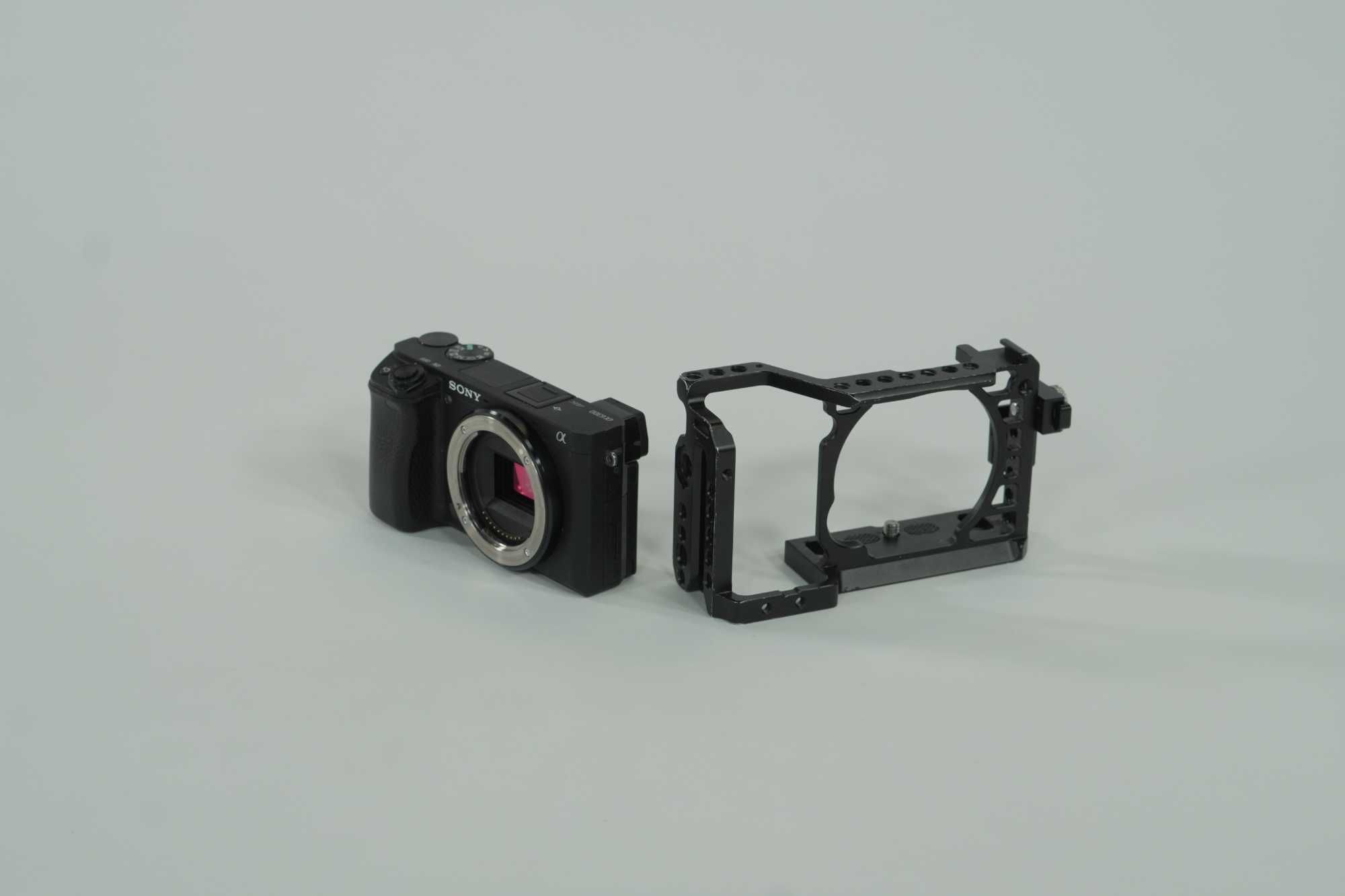 Kamera, aparat, Sony A6300 + 8 baterii, klatka smallrig