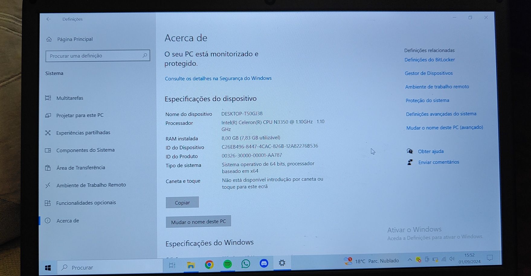 Portátil BMAx usado