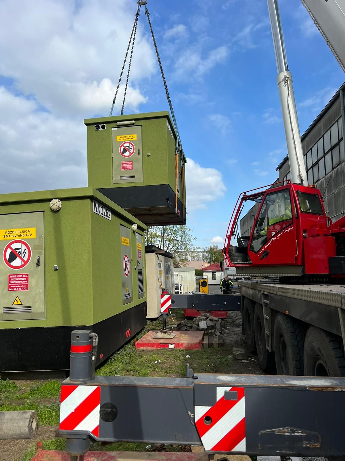 Wynajem stacji transformatorowych z transformatorem od 63 do 3500 kVA