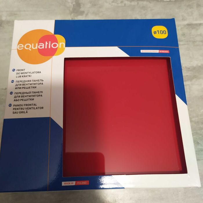 Front szklany do kratki lub wentylatora