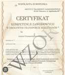 Certyfikat kompetencji zawodowych