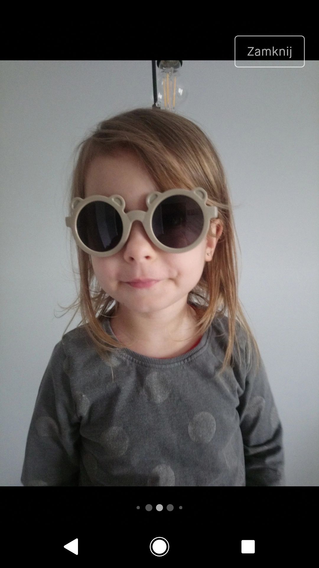 Okulary przeciwsłoneczne dziecięce misie 2-6 lat