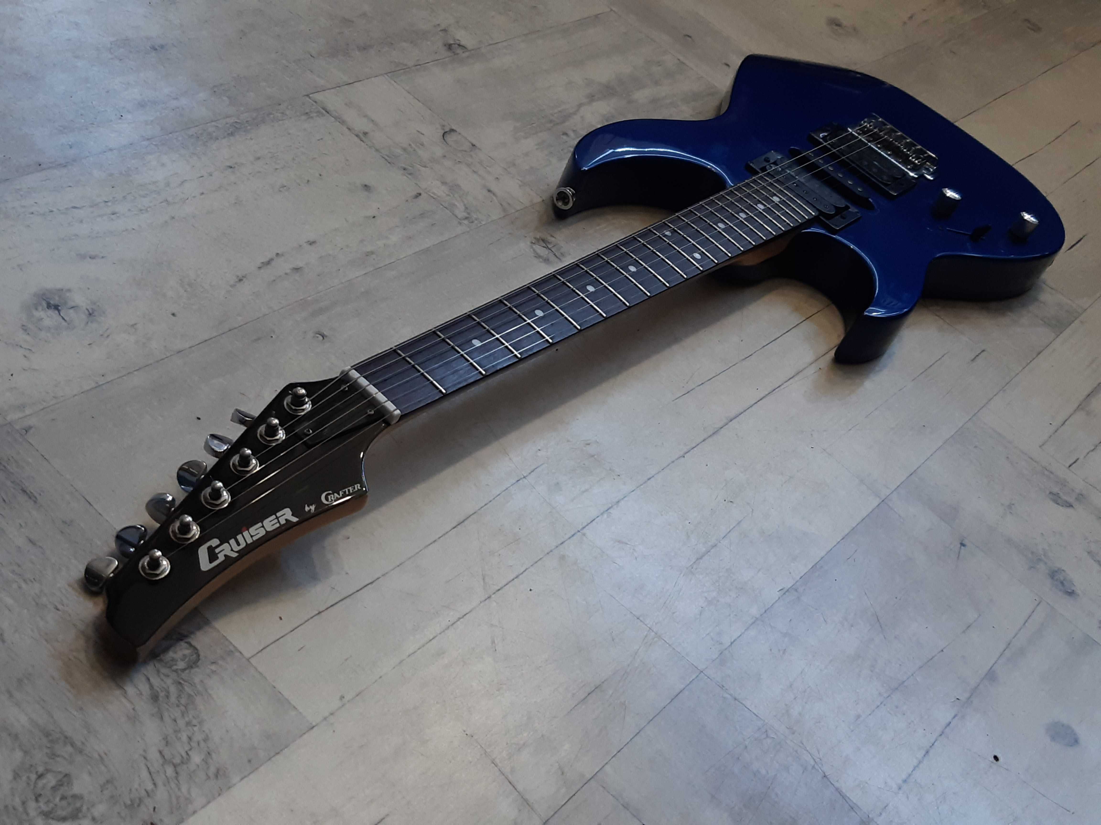 Gitara Leworęczna Cruiser by Crafter-blue metallic-LH- wysyłka-zamiana