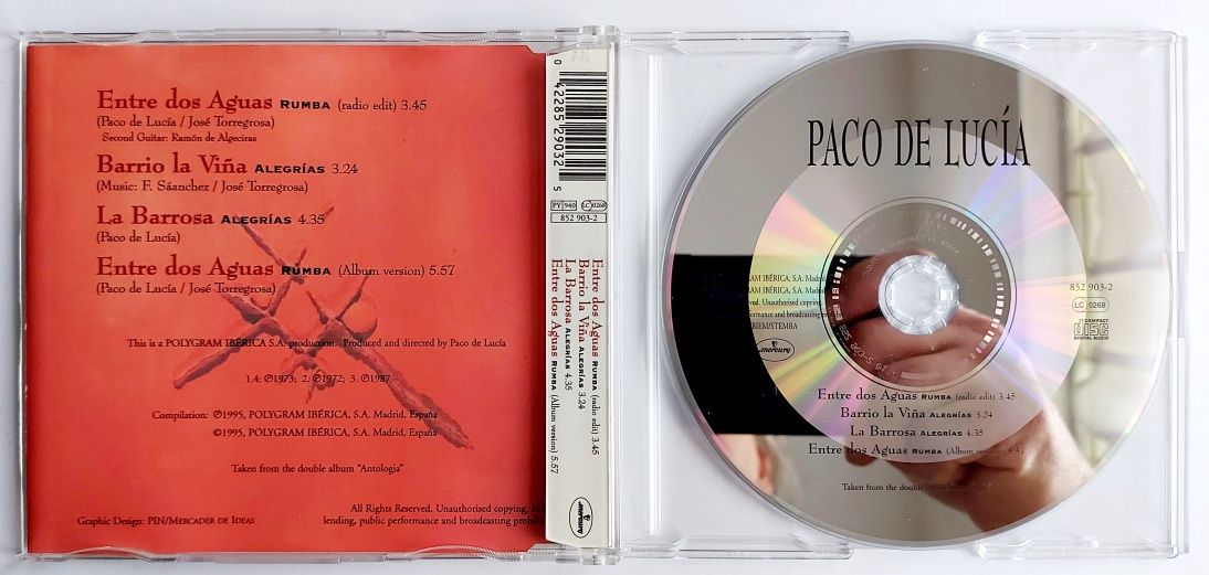 CDs Paco De Lucia Entre Dos Aguas 1995r