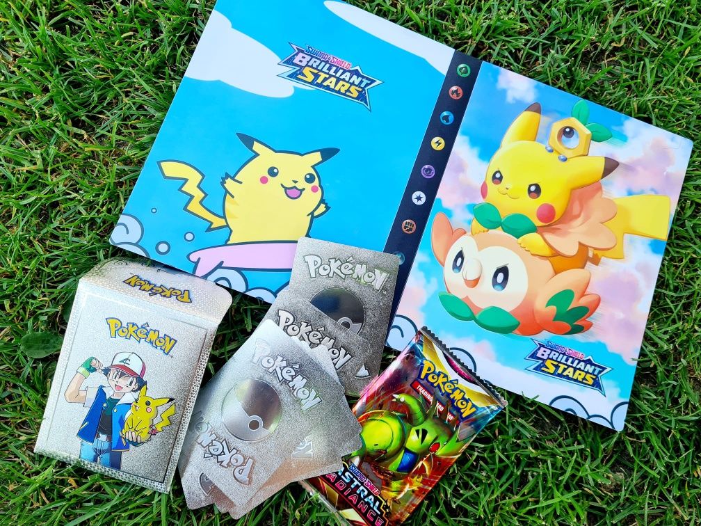 Nowy super zestaw karty Pokemon + album na karty Pokemon A5 - zabawki