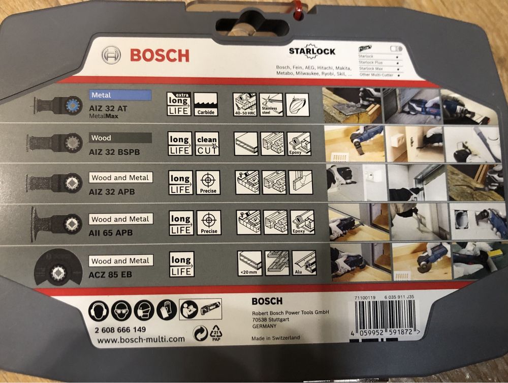 Полотна-насадки для реноватора Bosch Starlock 4+1 и 6+1