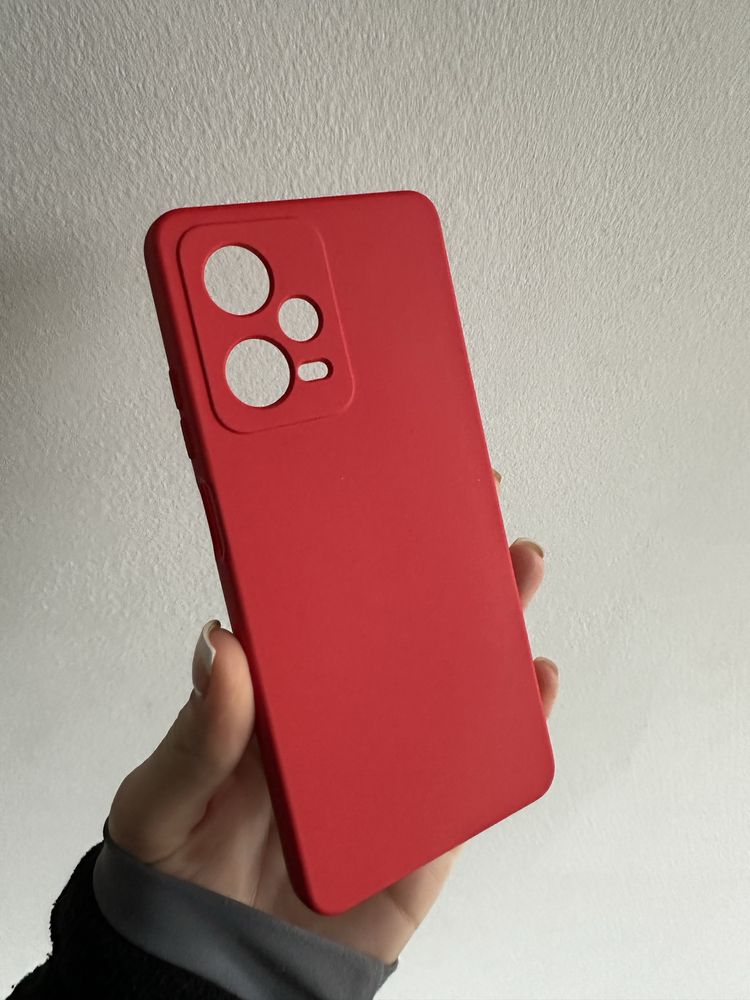 Silikonowe etui czerwone do XIAOMI REDMI NOTE 12 PRO 5G