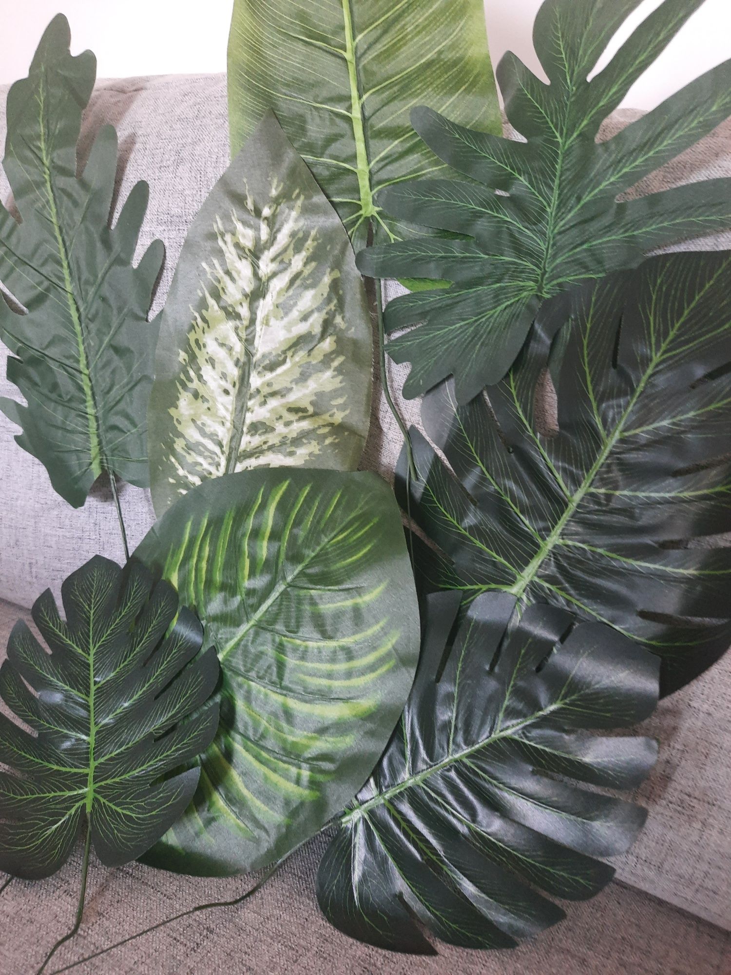 Sztuczne kwiaty liście monstera 8 sztuk