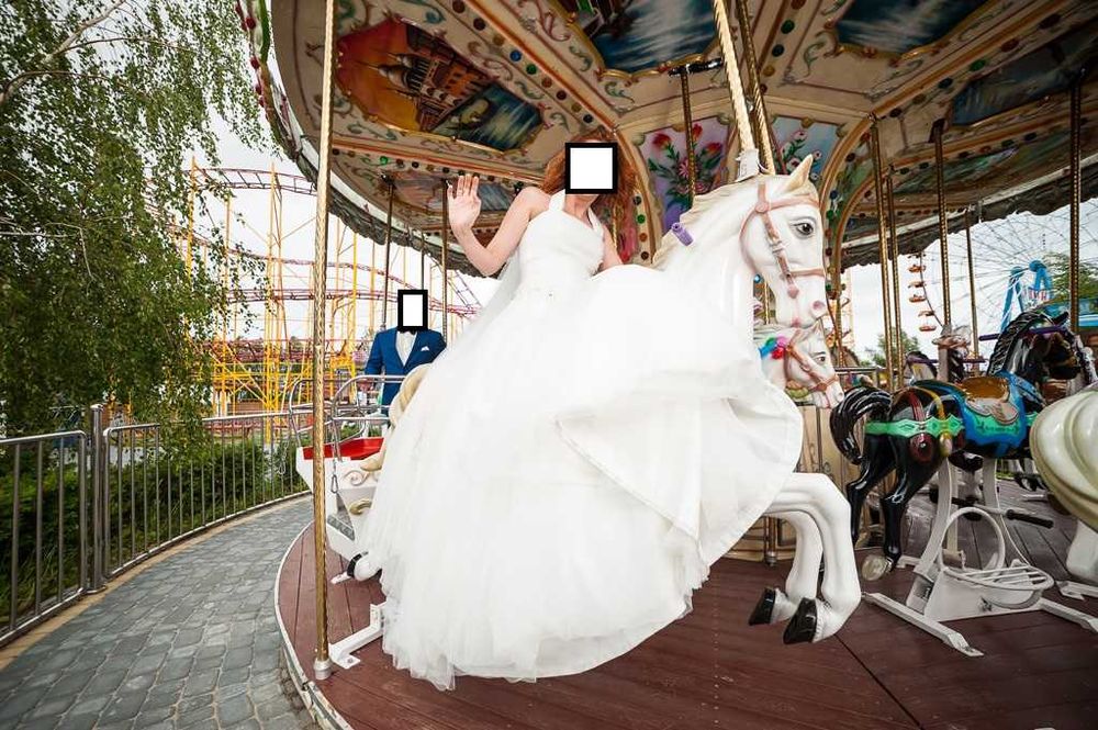 Suknia ślubna ecru 36/38