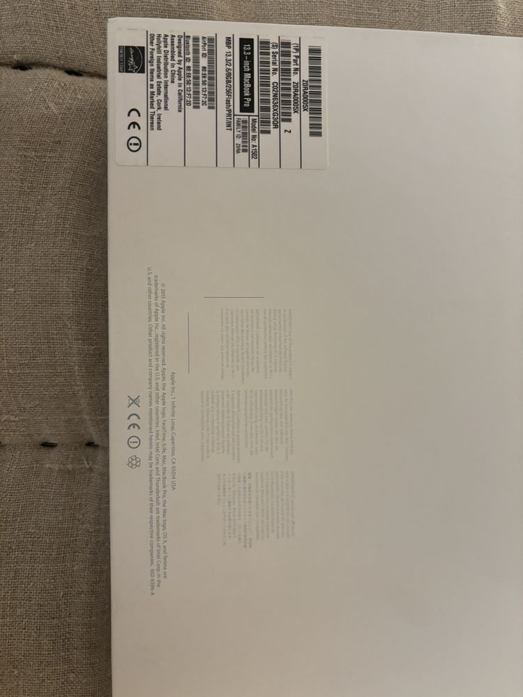 Macbook 13.3 Inch 2013/2014 Apple