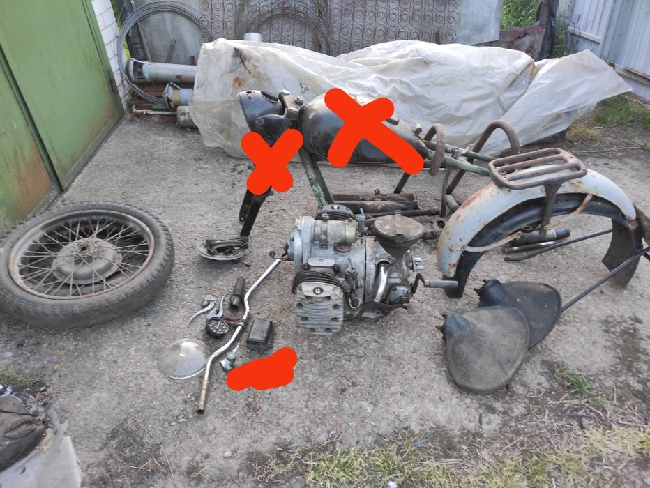 Мотоцикл М72 двигун, з/п