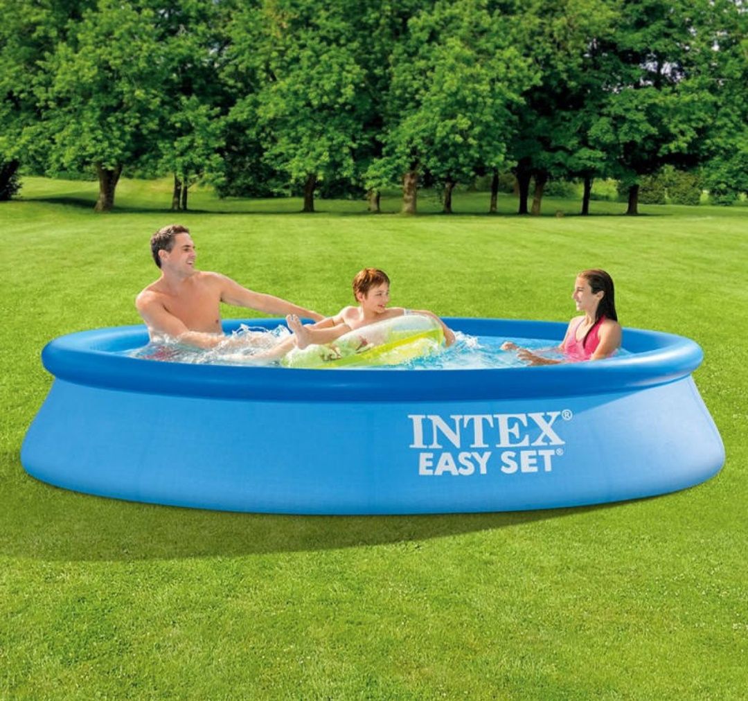 3,05 м. Басейн інтекс 3м³ з насосом-фільтром і тентом бассейн intex