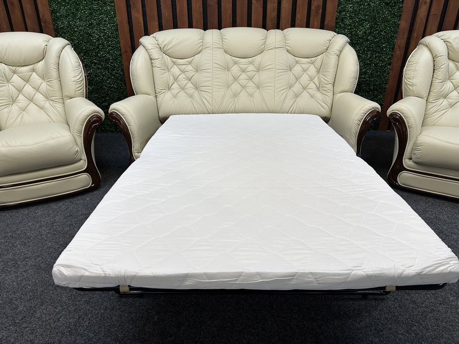 НОВИЙ шкіряний КОМПЛЕКТ 3211 розкладний ІТАЛІЯ кожаный гарнитур шкіра