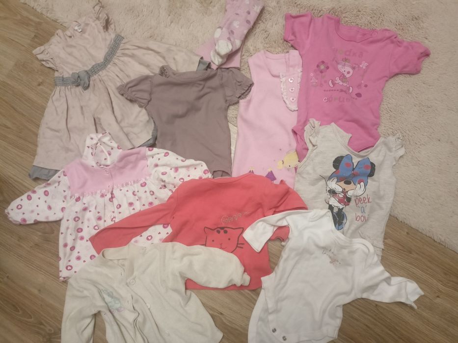 Ubrania dla dziewczynki 56-68 paka paczka ubrań