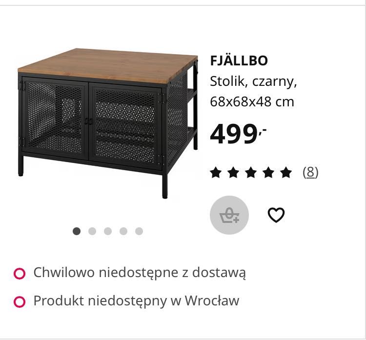 Szafka pod tv i stolik Fjallbo