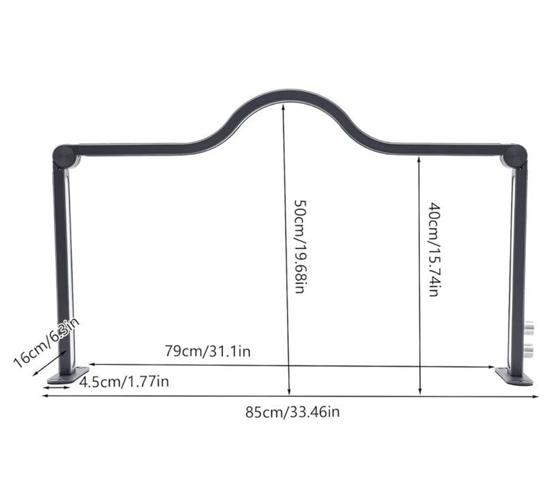 Lampa LED do biurka / stanowiska pracy – designerska, regulowana