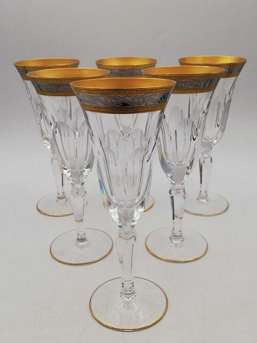 Garrafa licoreira em cristal, cor de limão