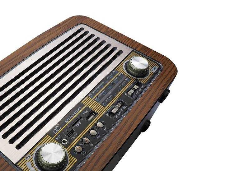 Radio przenośne FM LTC OLZA retro BT z podświetleniem LXLTC102UBT