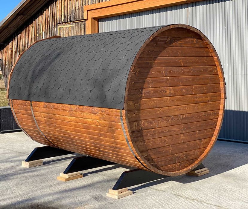 Sauna Ogrodowa. Premium. Okazja. Kompletna z piecem. Dostępna od ręki.