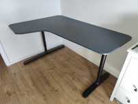 Biurko Ikea BEKANT 160x110 narożne regulowane lewostronne