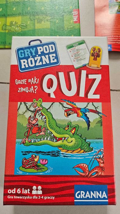Gdzie raki zimują, quiz, gry podróżne, Granna. Stan bdb